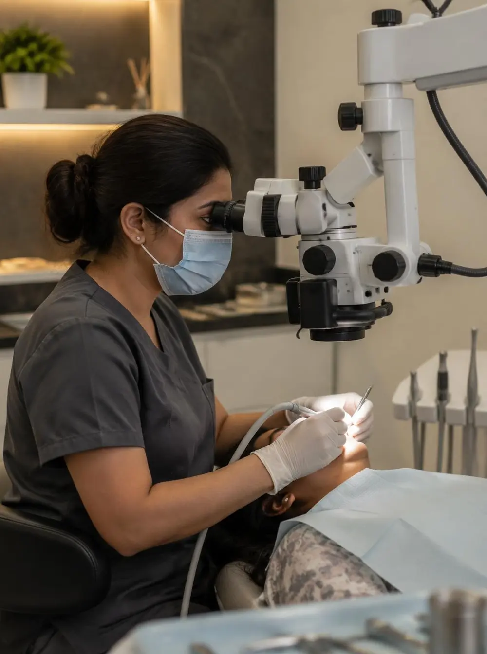 Dental microscopy in a modern dental clinic setting